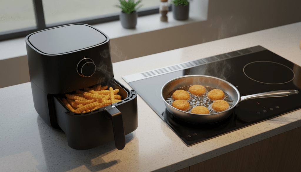 Sartén oder Heißluftfritteuse: Wo brät man besser?