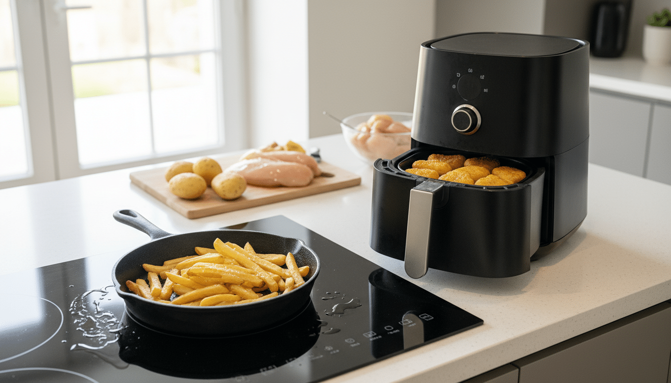 Sartén oder Heißluftfritteuse: Wo brät man besser?
